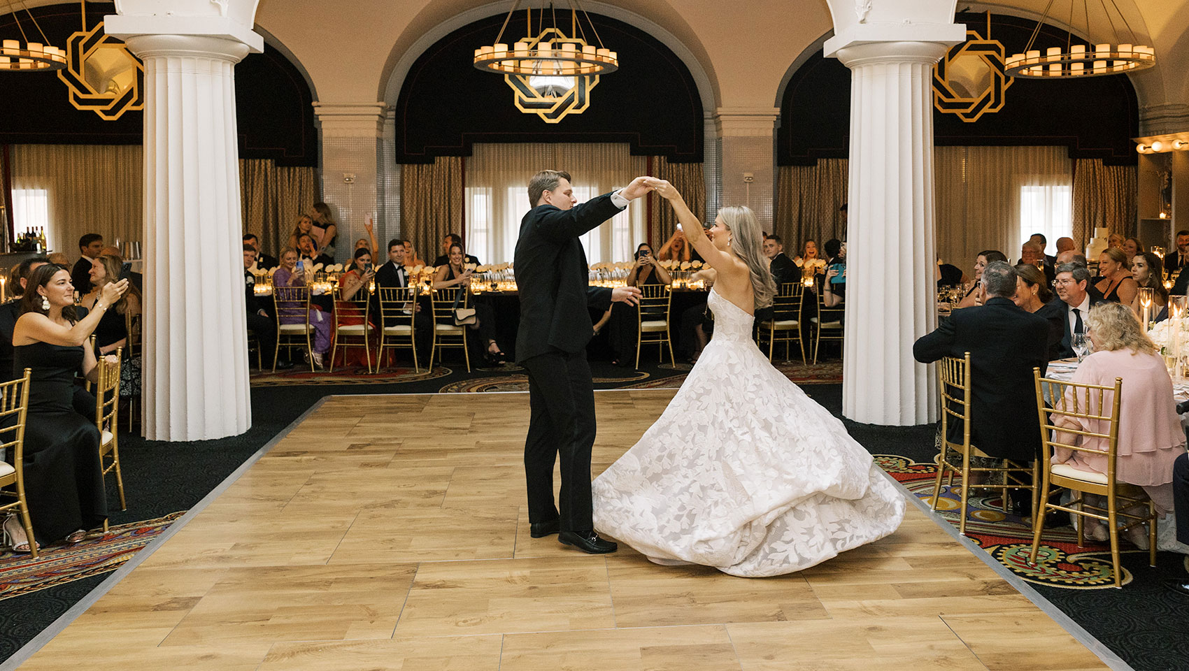 Newlyweds Dancing