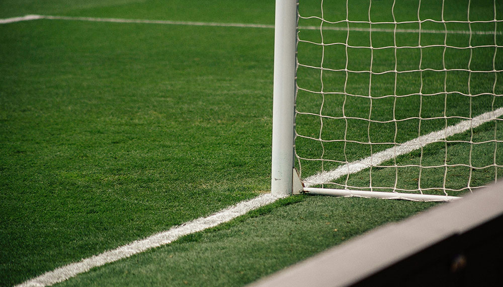 soccer net on field