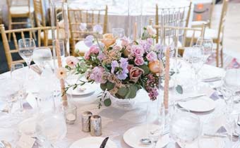 wedding table set-up