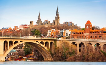 Georgetown Skyline in autumn